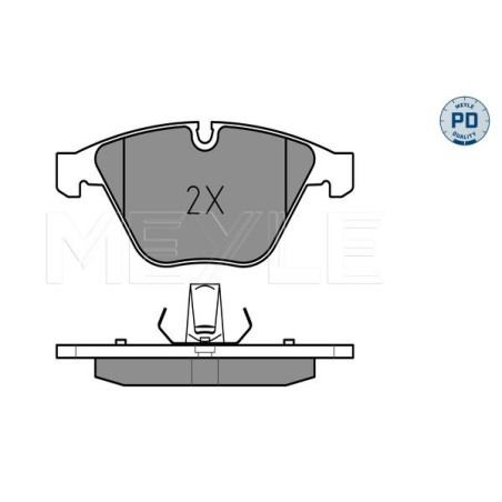 MEYLE 025 241 6120/PD Brzdové destičky přední pro BMW 3 X1 Z4
