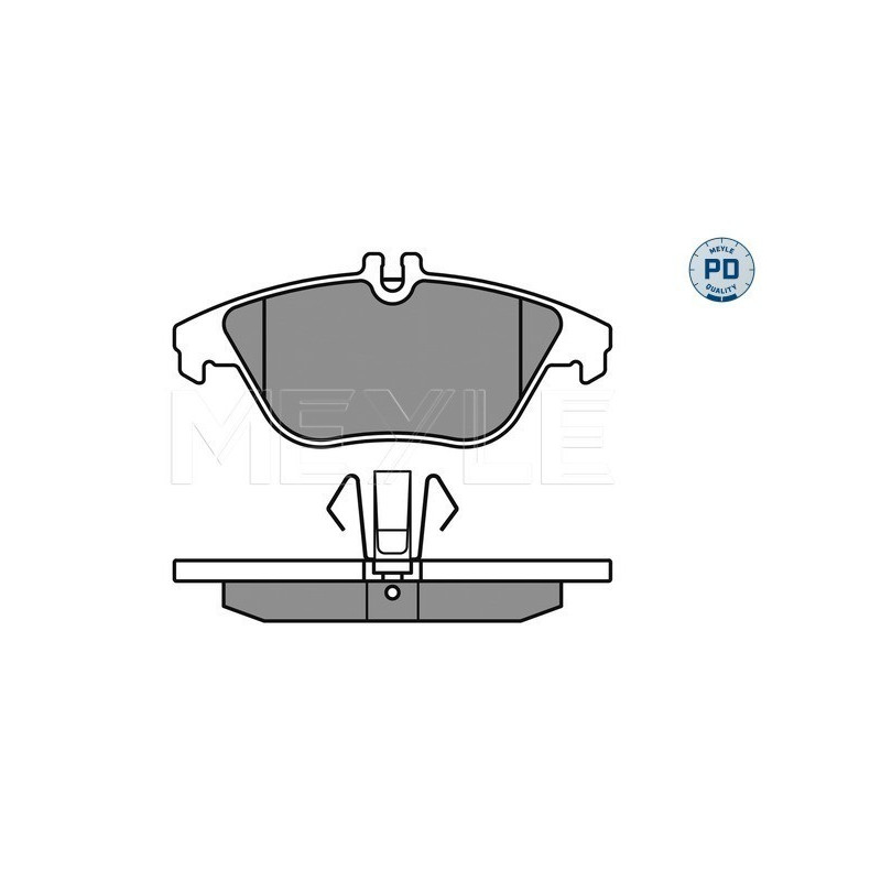 MEYLE 025 242 5317/PD Brzdové destičky zadní pro Mercedes C E GLK