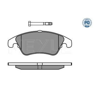 MEYLE 025 243 1019/PD Brzdové platničky predné pre Mercedes E C CLS SLK SLC