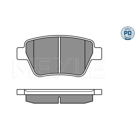 MEYLE 025 245 6317/PD Plaquettes de frein arrière pour A3 Golf Octavia Altea Jetta Caddy Superb