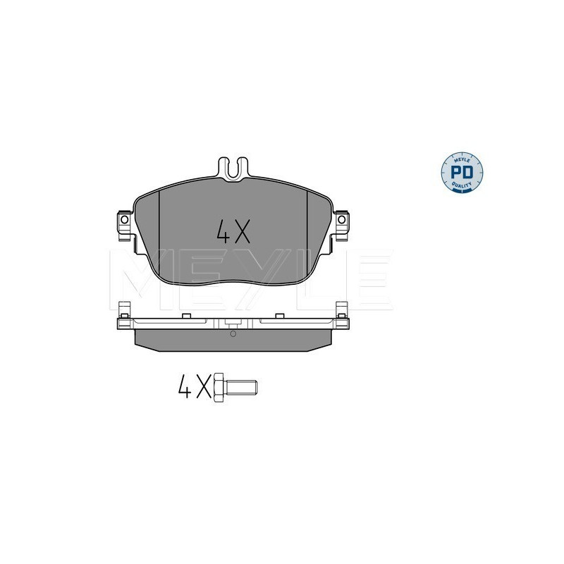 MEYLE 025 248 6919/PD Plaquettes de frein avant pour Mercedes CLA B A GLA