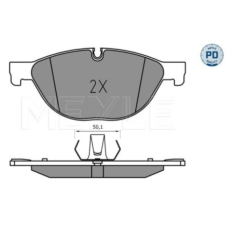 MEYLE 025 250 4519/PD Pastillas de freno delantero para BMW 5 6 7