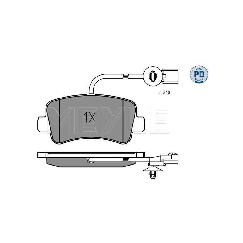 MEYLE 025 251 1218/PD Klocki hamulcowe tył dla Movano Master NV400