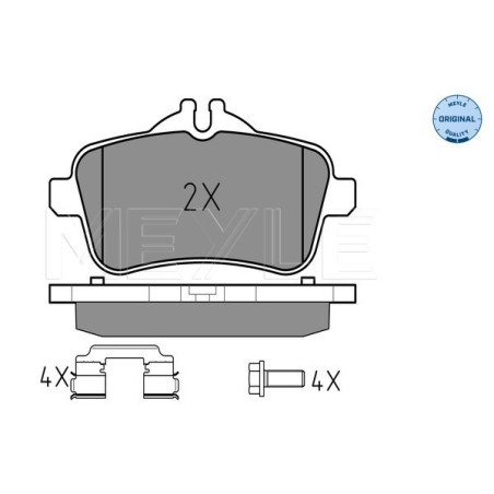 MEYLE 025 252 1518 Pastillas de freno trasero para Mercedes M GLE GL GLS
