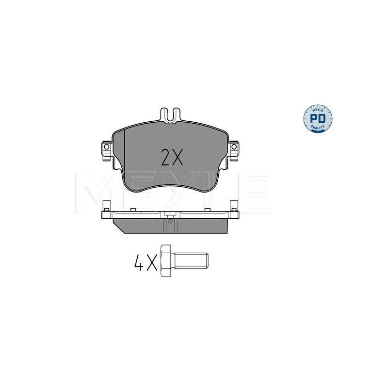 MEYLE 025 253 2619/PD Plaquettes de frein avant pour Mercedes A B