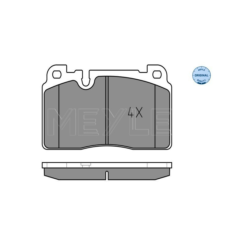 MEYLE 025 256 4316 Bremsbeläge Vorne für Audi Q5