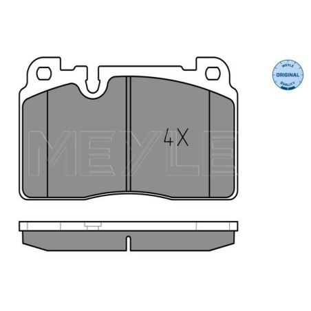 MEYLE 025 256 4316 Brzdové platničky predné pre Audi Q5