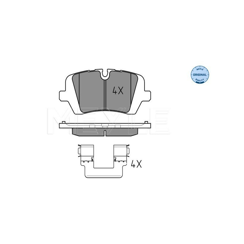 MEYLE 025 257 2016 Brzdové platničky zadné pre Land Rover Defender Discovery