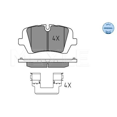 MEYLE 025 257 2016 Klocki hamulcowe tył dla Land Rover Defender Discovery