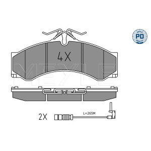 MEYLE 025 290 7620/PD Pastillas de freno delantero para Sprinter LT Vario