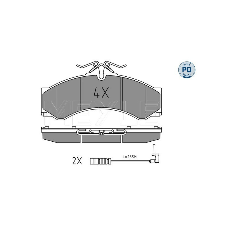 MEYLE 025 290 7620/PD Plaquettes de frein avant pour Sprinter LT Vario