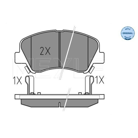 MEYLE 025 253 4818 Brake Pads Set Front for Rio I20 Active Accent Elantra