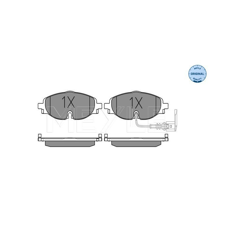 MEYLE 025 256 8320 Plaquettes de frein avant pour A3 Leon Golf Caddy Octavia Passat Superb TT Q2 Q3