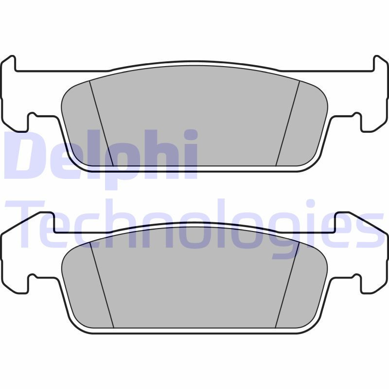 DELPHI LP2663 Klocki hamulcowe Przód dla