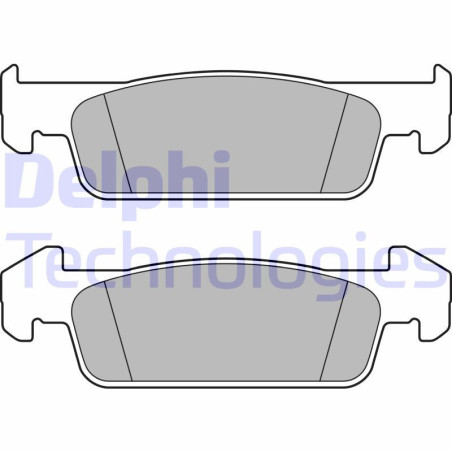 DELPHI LP2663 Plaquettes de frein Avant pour