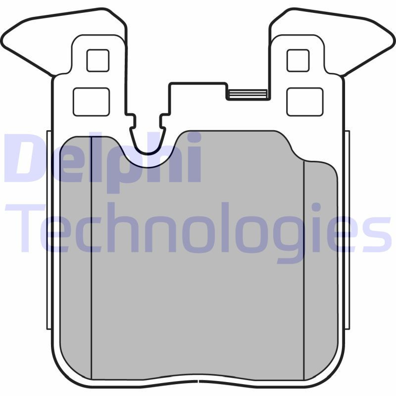 DELPHI LP2660 Plaquettes de frein Arrière pour