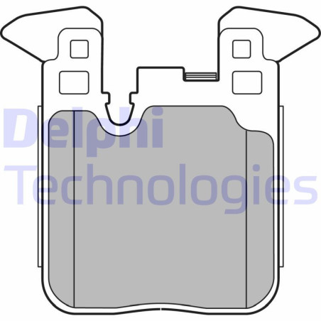 DELPHI LP2660 Plaquettes de frein Arrière pour