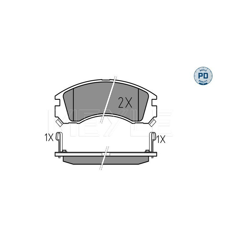 MEYLE 025 213 6315/PD Brzdové platničky predné pre Galant Pajero Sport Outlander L 400 200 4007