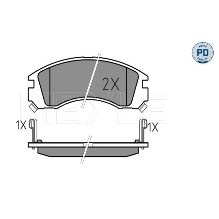 MEYLE 025 213 6315/PD Pastillas de freno delantero para Galant Pajero Sport Outlander L 400 200 4007