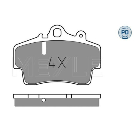 MEYLE 025 219 3716/PD Brzdové destičky přední pro Porsche Boxster Cayman