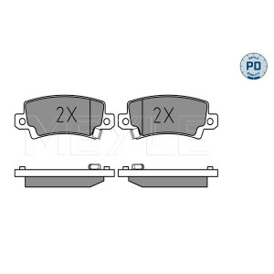 MEYLE 025 238 1616/PD Brzdové platničky zadné pre Toyota Corolla