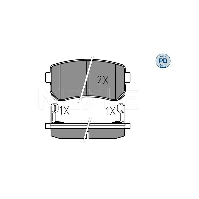 MEYLE 025 243 2015/PD Pastillas de freno trasero para Sportage Cee'D i30 ix35 i20 ix20 Rio Tucson
