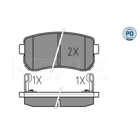 MEYLE 025 243 2015/PD Klocki hamulcowe tył dla Sportage Cee'D i30 ix35 i20 ix20 Rio Tucson Accent