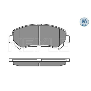 MEYLE 025 246 3217/PD Brzdové platničky predné pre Qashqai X-Trail Koleos Juke Kizashi