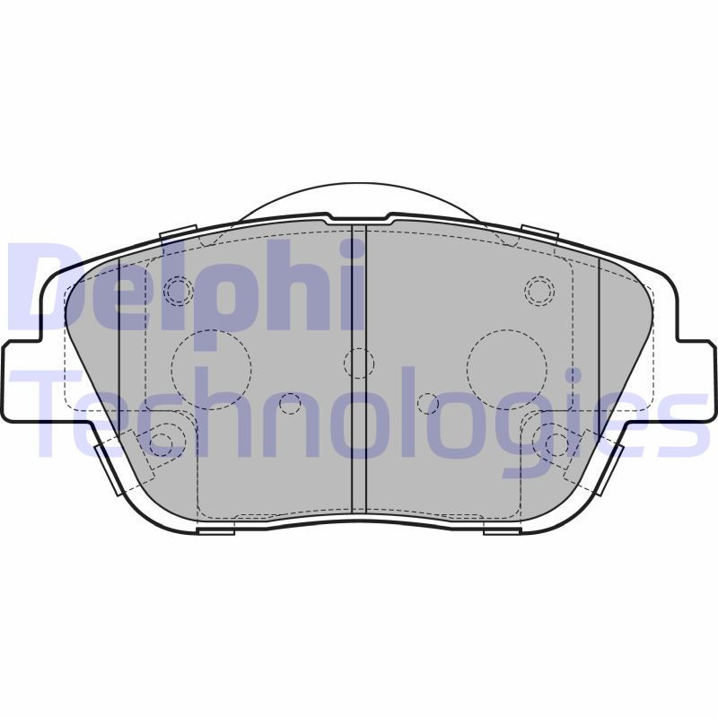 DELPHI LP2688 Brzdové platničky Predné pre