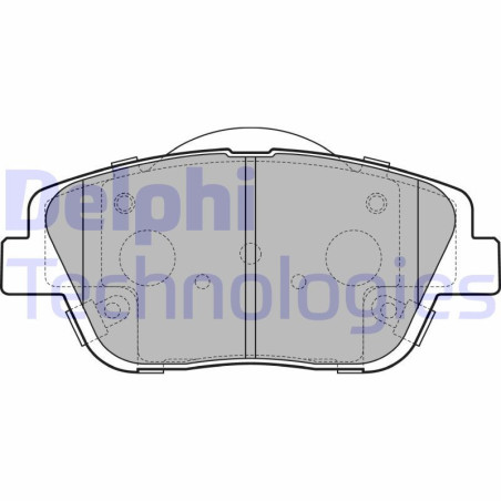 DELPHI LP2688 Pastiglie freno Anteriore per