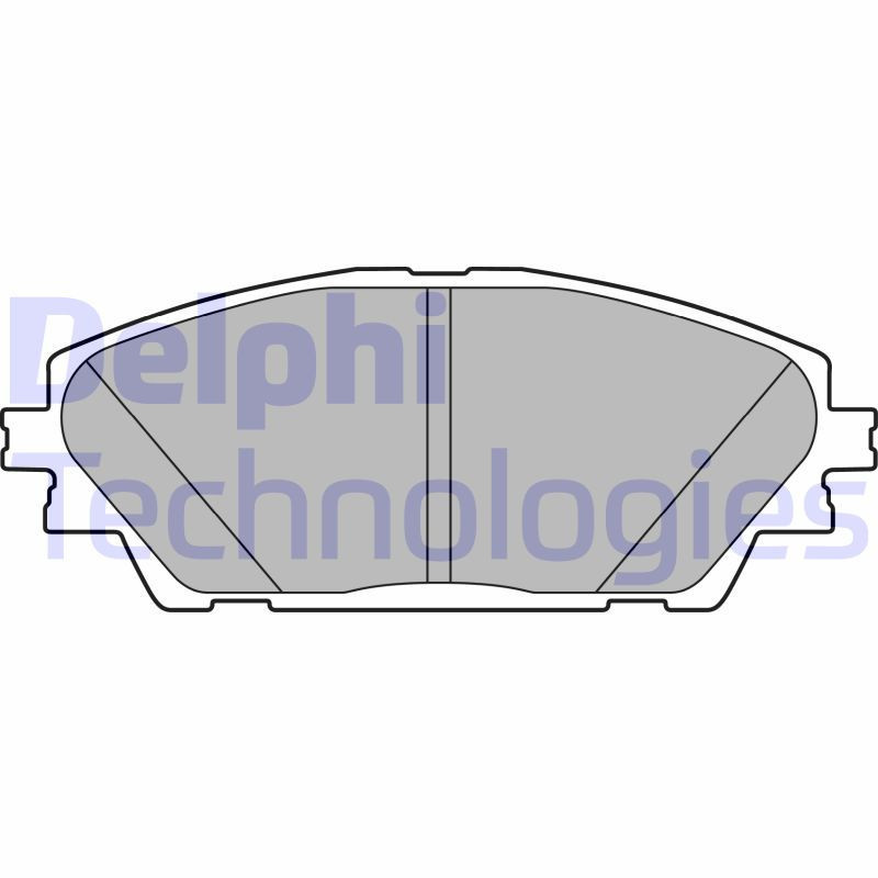 DELPHI LP2701 Brzdové platničky Predné pre