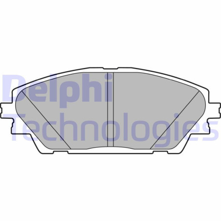 DELPHI LP2701 Brzdové platničky Predné pre