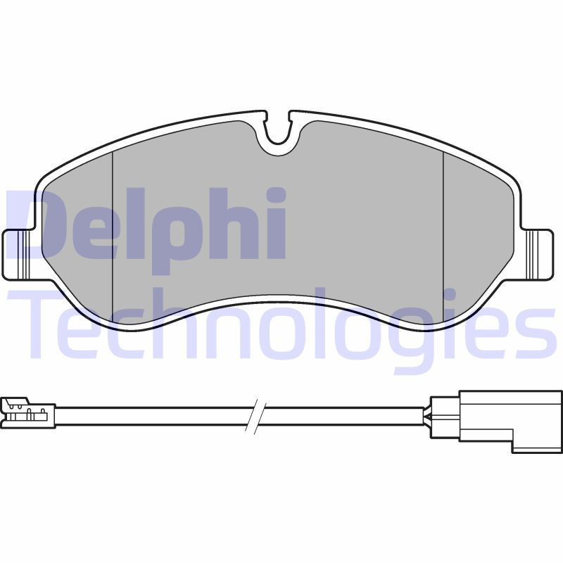 DELPHI LP2661 Klocki hamulcowe Przód dla