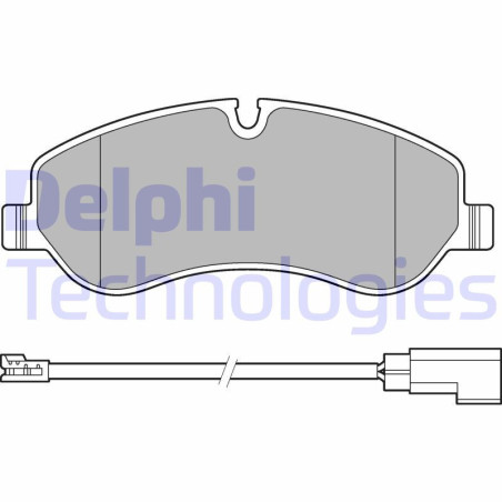DELPHI LP2661 Klocki hamulcowe Przód dla