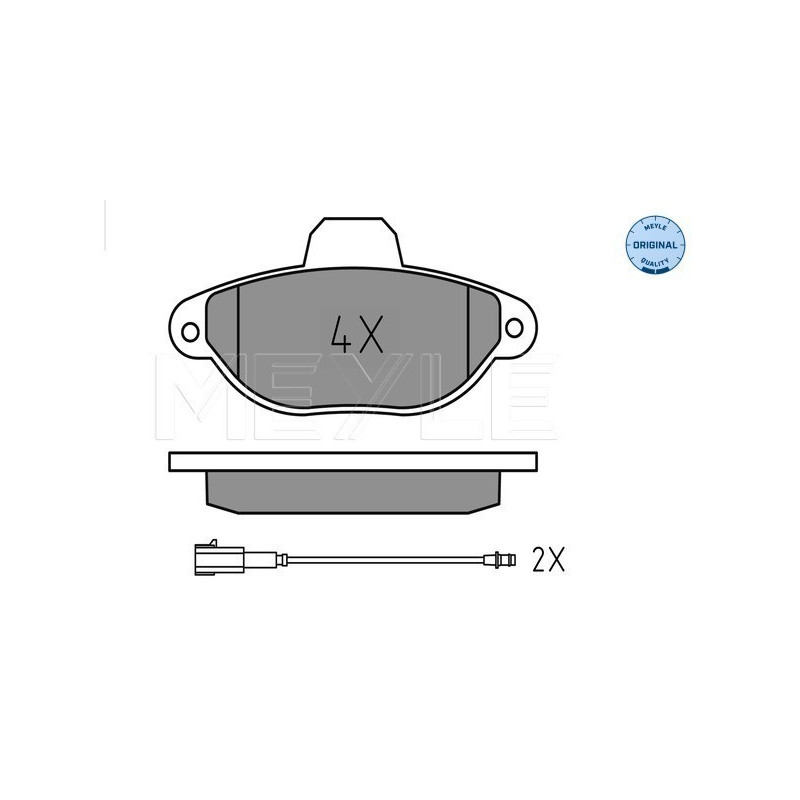MEYLE 025 214 3616 Brake Pads Set Front for 500 Ka