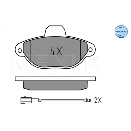 MEYLE 025 214 3616 Brake Pads Set Front for 500 Ka