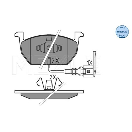 MEYLE 025 220 3517 Pastiglie freno anteriore per Leon Golf Octavia A3