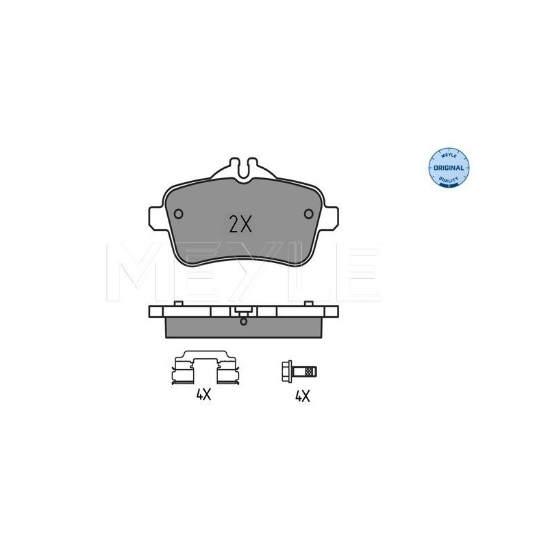 MEYLE 025 252 1618 Brzdové platničky zadné pre Mercedes GLE M