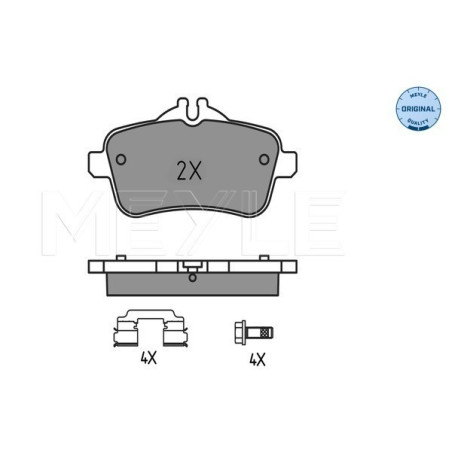 MEYLE 025 252 1618 Brake Pads Set Rear for Mercedes GLE M