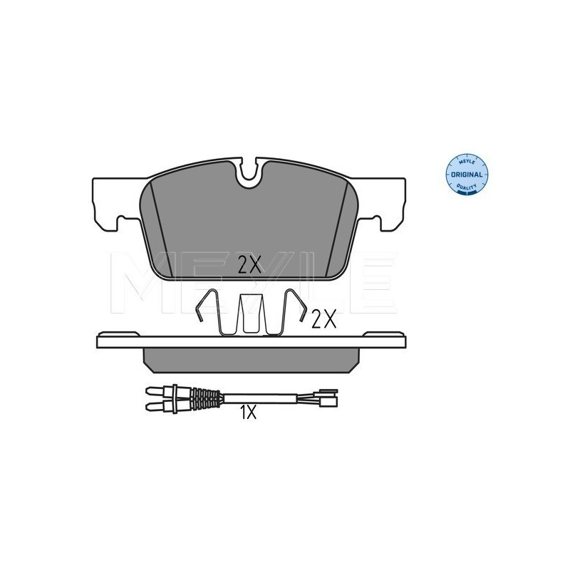 MEYLE 025 252 2217 Pastillas de freno delantero para Peugeot 508