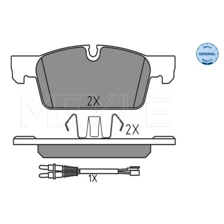 MEYLE 025 252 2217 Brzdové destičky přední pro Peugeot 508