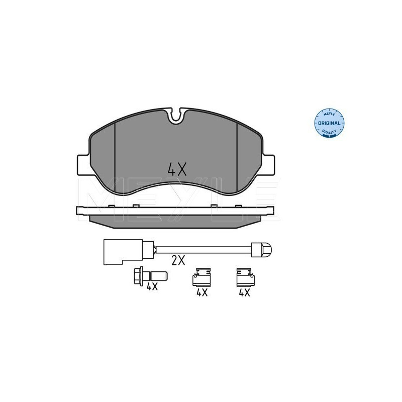 MEYLE 025 256 0217 Plaquettes de frein avant pour Ford Transit