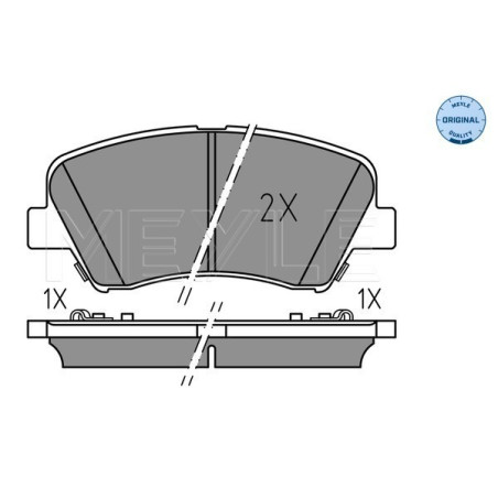 MEYLE 025 256 9218 Brake Pads Set Front for i30 Cee'D Ceed Elantra Veloster