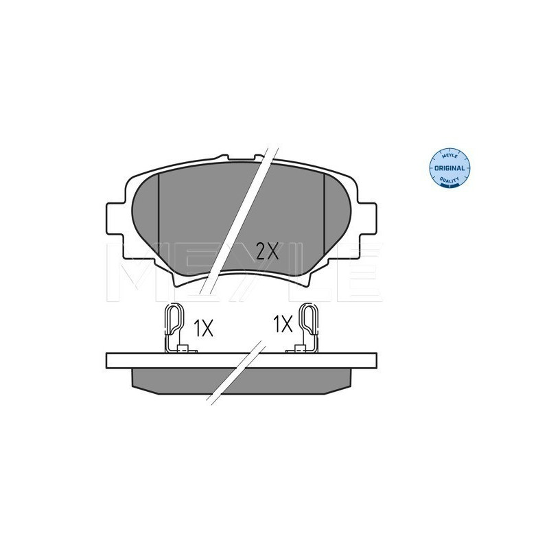 MEYLE 025 258 7814 Brake Pads Set Rear for Mazda 3
