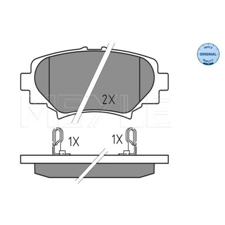 MEYLE 025 258 7814 Bremsbeläge Hinten für Mazda 3