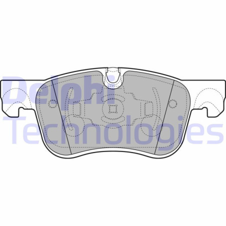 DELPHI LP2689 Brzdové platničky Predné pre