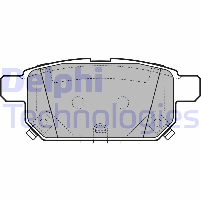 DELPHI LP2687 Brzdové platničky Zadné pre