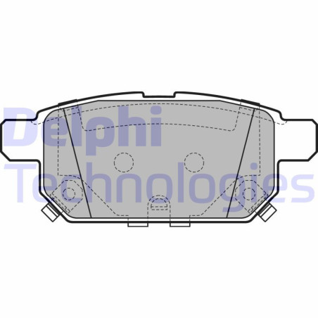 DELPHI LP2687 Brzdové platničky Zadné pre