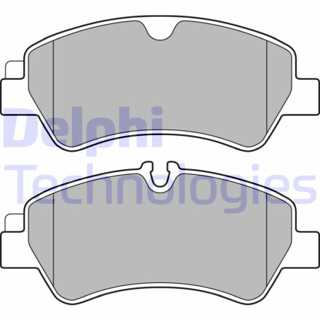 DELPHI LP2662 Pastiglie freno Posteriore per