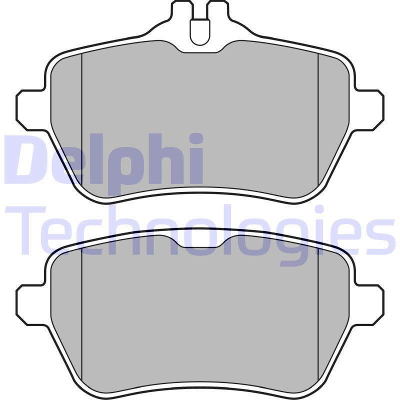 DELPHI LP2659 Plaquettes de frein Arrière pour